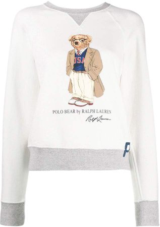 Preppy Bear Fleece Sweatshirt