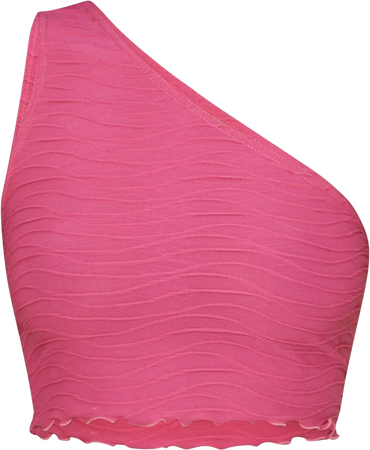pink one shoulder top