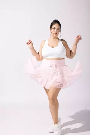 Pirouette Tiered Skort with Pockets - Tutu Pink – POPFLEX®
