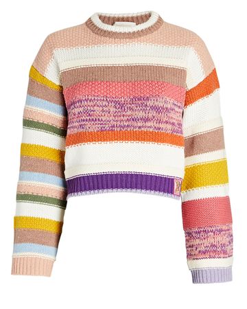 Zimmermann Cosmic Stripe Sweater In Multi | INTERMIX®