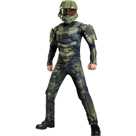 Boys Master Chief Muscle Costume Classic - Halo | Party City Canada