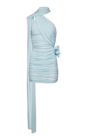 Scarf-Detailed Ruched Mini Dress By Magda Butrym | Moda Operandi