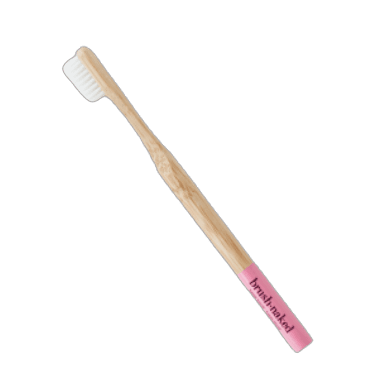 Brush Naked Bamboo Toothbrush Soft pink