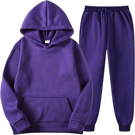 2Pcs/Set Women Sweat Suit Hoodie Tops Pants Sweatshirt Tracksuit