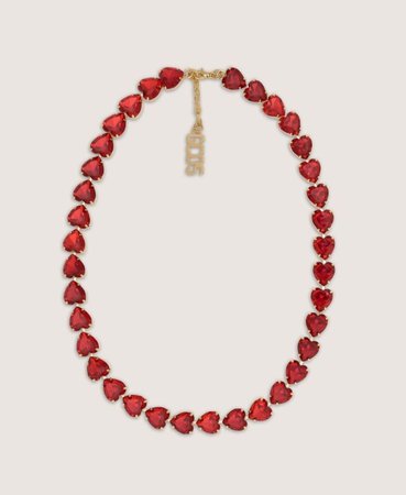 red hearts gcds necklace