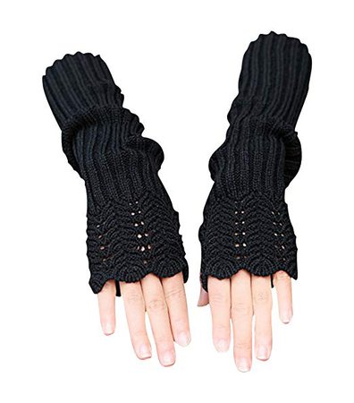 Knitted Black Armwarmers