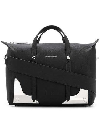 Calvin Klein 205W39nyc Silver Plaque Shoulder Bag - Farfetch