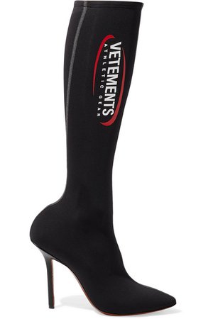 Vetements | Athletic printed spandex knee sock boots | NET-A-PORTER.COM