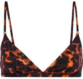 Timeless Leopard-print Triangle Bikini Top