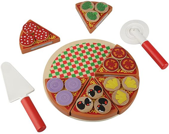 Amazon.com: ViaGasaFamido Kitchen Toys, Pretend Play Fast Food Toys Set Wooden Pizza Food Role Play Toys Early Development Learning Toy for Toddlers Kids Boys Girls: Toys & Games