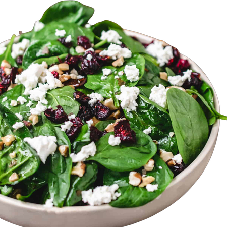 CRANBERRY GOAT CHEESE SALAD WITH WALNUTS