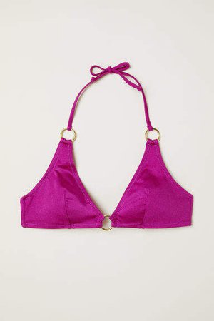 Triangle Bikini Top - Purple