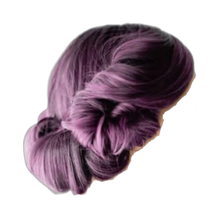 purple hair updo
