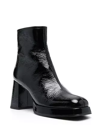Chie Mihara Katrin patent-finish square-toe Boots - Farfetch