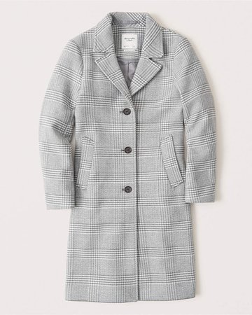 Donna Dad coat in misto lana | Donna Cappotti e giacche | Abercrombie.com