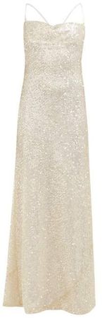 Whiteley Sequinned Maxi Dress - Womens - Ivory