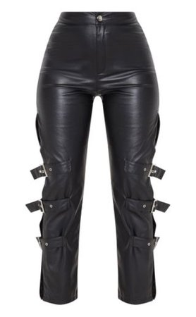 black leather pants