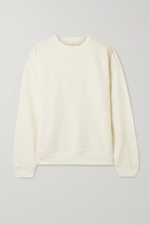 Cream Carlo cotton and cashmere-blend sweatshirt | The Row | NET-A-PORTER