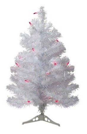 mini tinsel Christmas tree