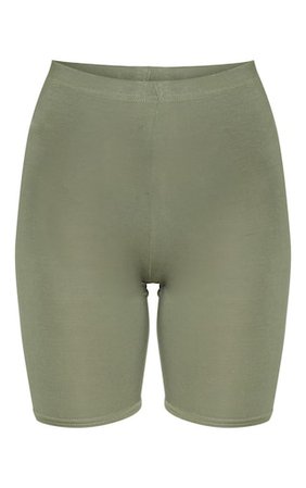 Pale Khaki Basic Cycle Short | Shorts | PrettyLittleThing