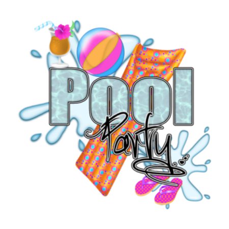 Pool Party Text Design