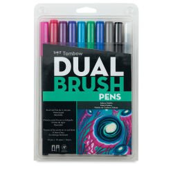 Tombow Dual Brush Pens - Galaxy Colors, Set of 10 | BLICK Art Materials