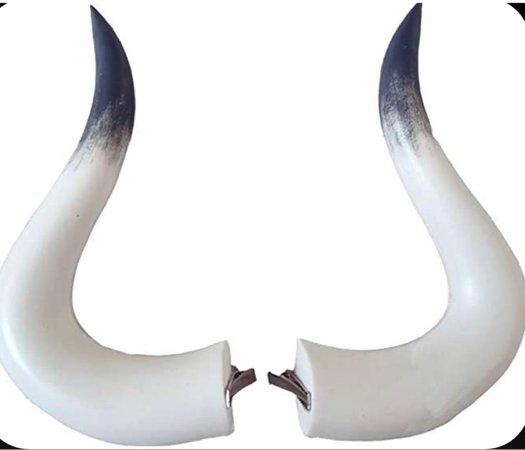 white devil horns