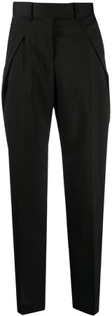 contrasting side panel trousers