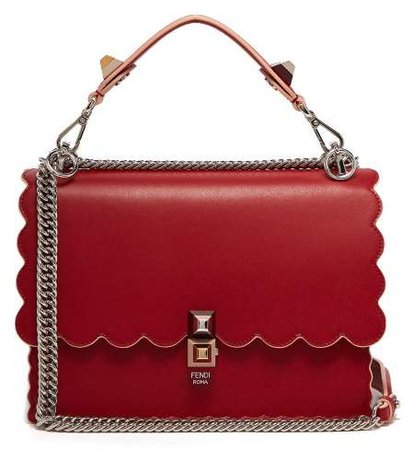 Kan I Leather Shoulder Bag - Womens - Red