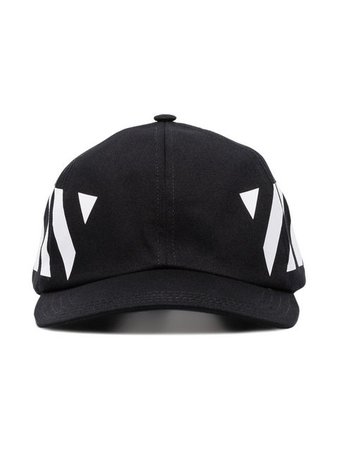 Off-White black and white diag cotton cap $150 - Buy SS19 Online - Fast Global Delivery, Price