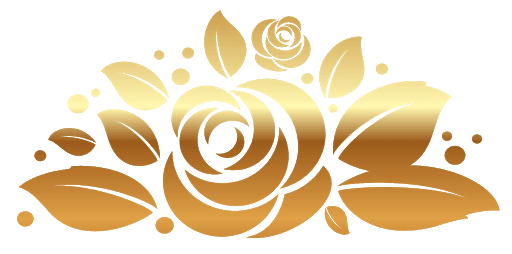 Gold Foil Rose 1
