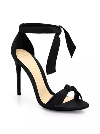 Shop Alexandre Birman Clarita Bow Leather Sandals | Saks Fifth Avenue