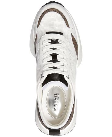 Michael Kors Women's Flynn Sporty Lace-Up Trainer Running Sneakers & Reviews - Athletic Shoes & Sneakers - Shoes - Macy's