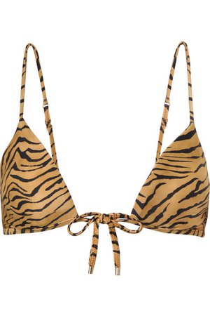 ViX | Tiger-print triangle bikini top | NET-A-PORTER.COM