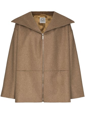 Totême Menfi Oversized zip-up Coat - Farfetch