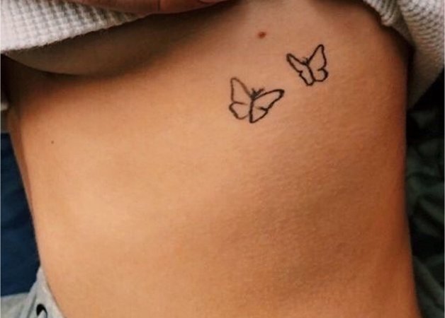 mini butterfly tattoo