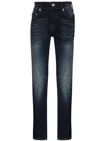 Shop blue True Religion Rocco washed skinny jeans with Express Delivery - Farfetch