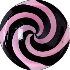 black and pink swirl