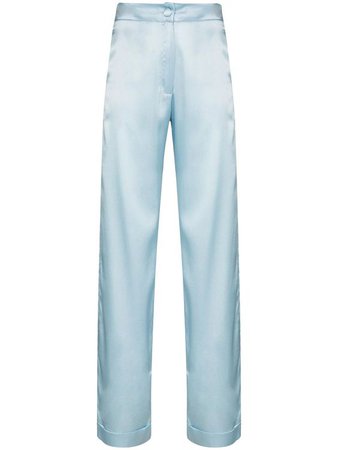 High-waisted silk trousers MATÉRIEL
