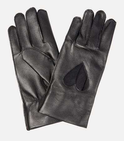 Leather Gloves in Black - Acne Studios | Mytheresa