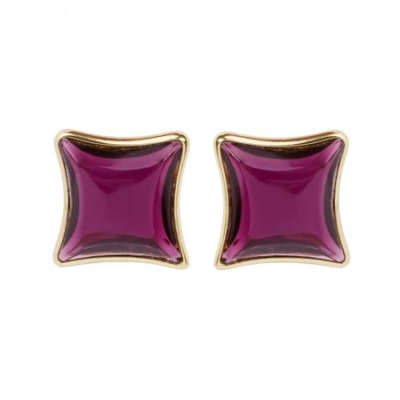 Saint Laurent - Vintage purple stone diamond earrings - 4element
