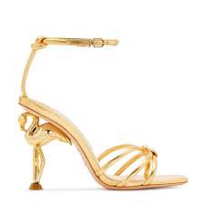 Sophia Webster Gold Flamingo Heels