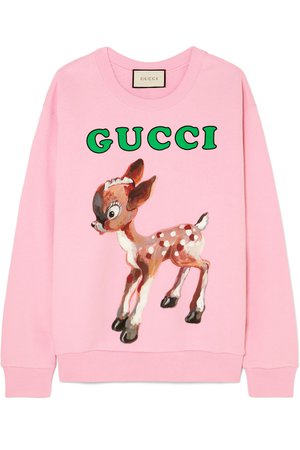Gucci | Printed cotton-jersey sweatshirt | NET-A-PORTER.COM