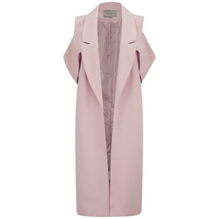 Lavish Alice Women's Open Sleeve Duster Coat - Blush Womens Clothing | TheHut.com