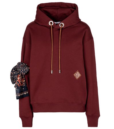 Chloé - Embellished cotton hoodie | Mytheresa