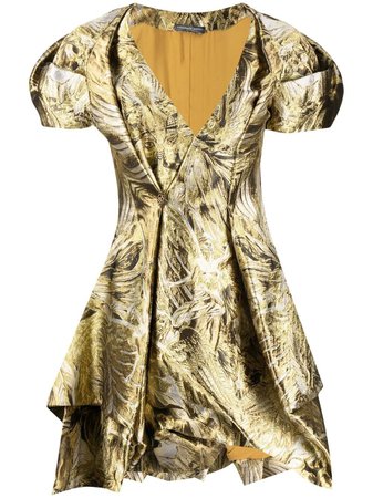 Alexander McQueen jacquard-pattern Mini Dress - Farfetch