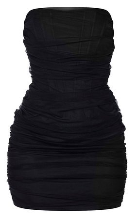 black ruffle dress plt