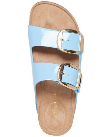 Madden Girl Bodie Buckle Footbed Slide Sandals - Macy's