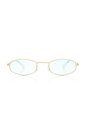 Round-Frame Gold-Tone Sunglasses by MYKITA | Moda Operandi