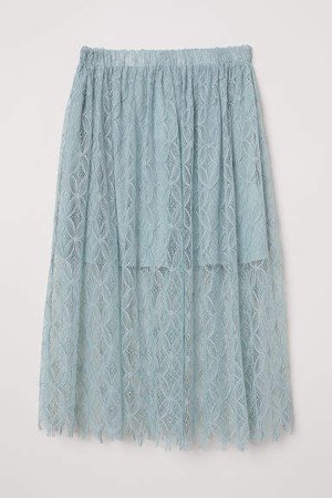 Lace Skirt - Turquoise